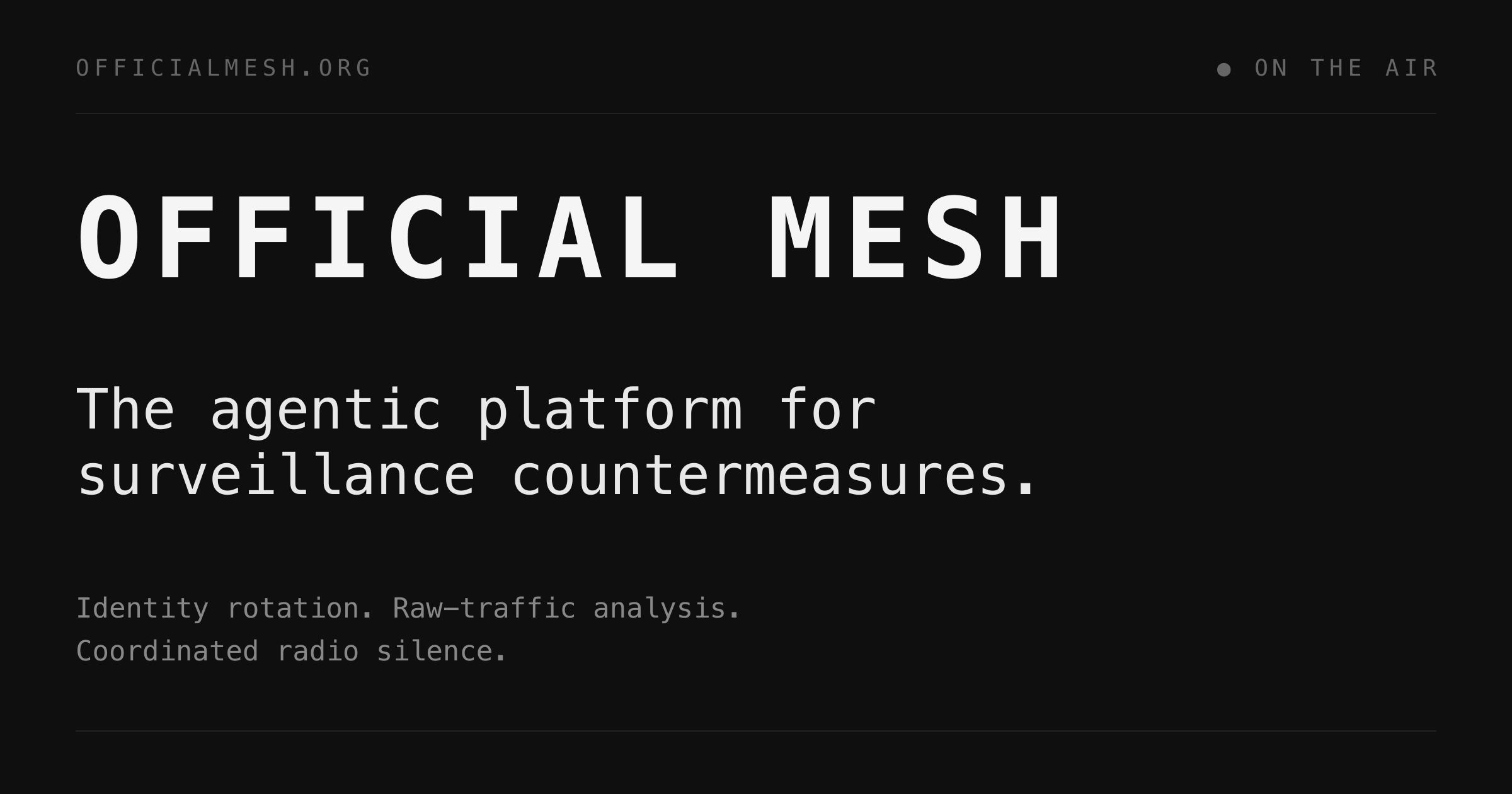 Firmware · Official Mesh